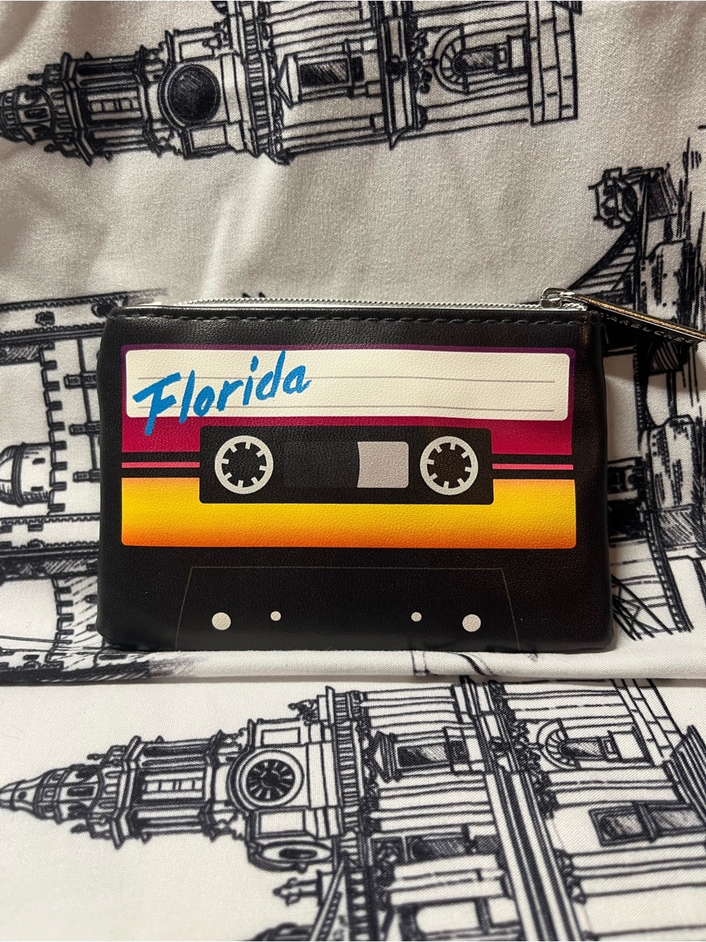 Starbucks Florida Retro cassette tape-themed
Card Pouch/Keychain Zip Coin Purse